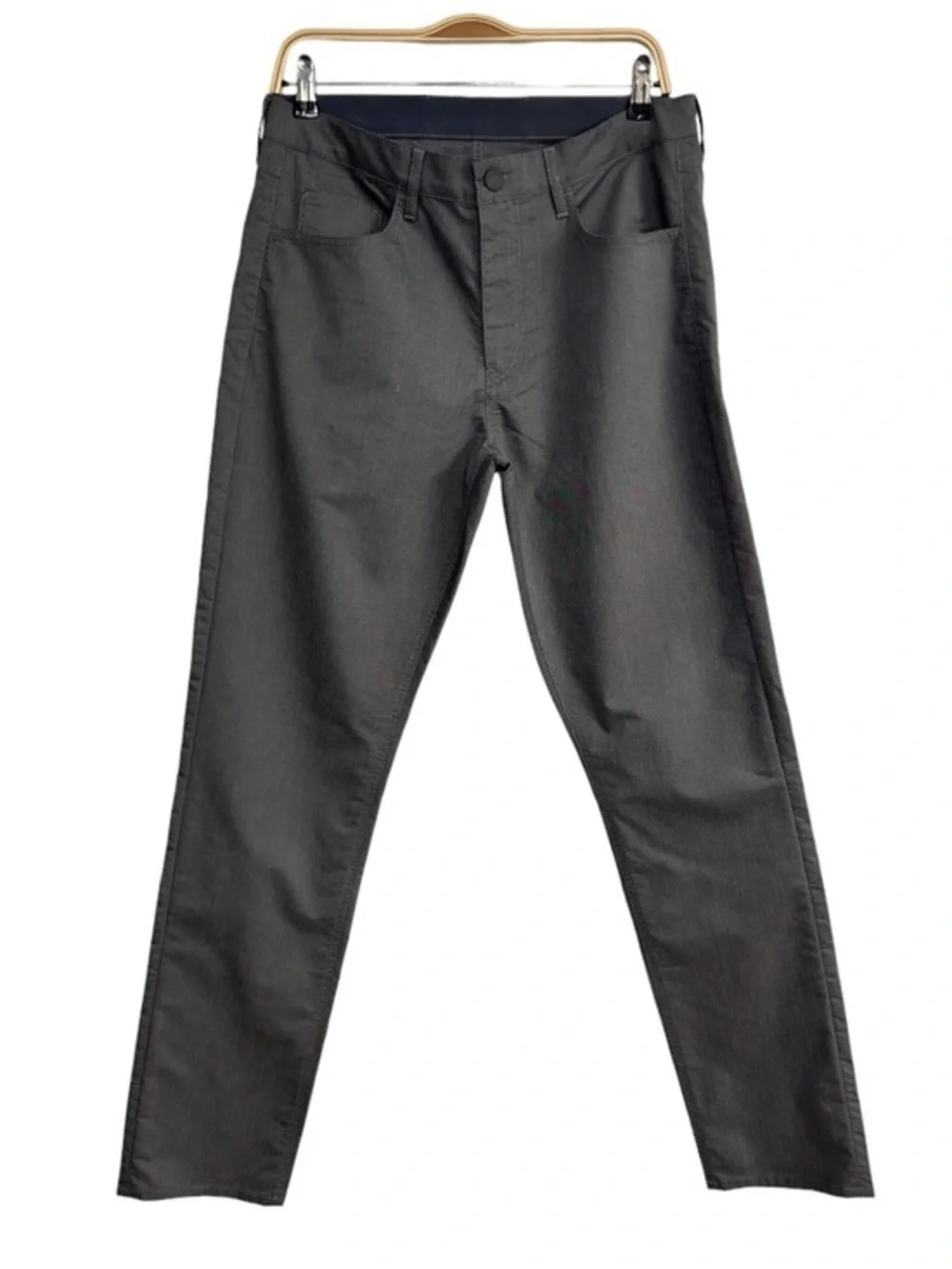 Faherty Reserve Movement Pants Gray Stretch Performance Mens Size 32 Casual